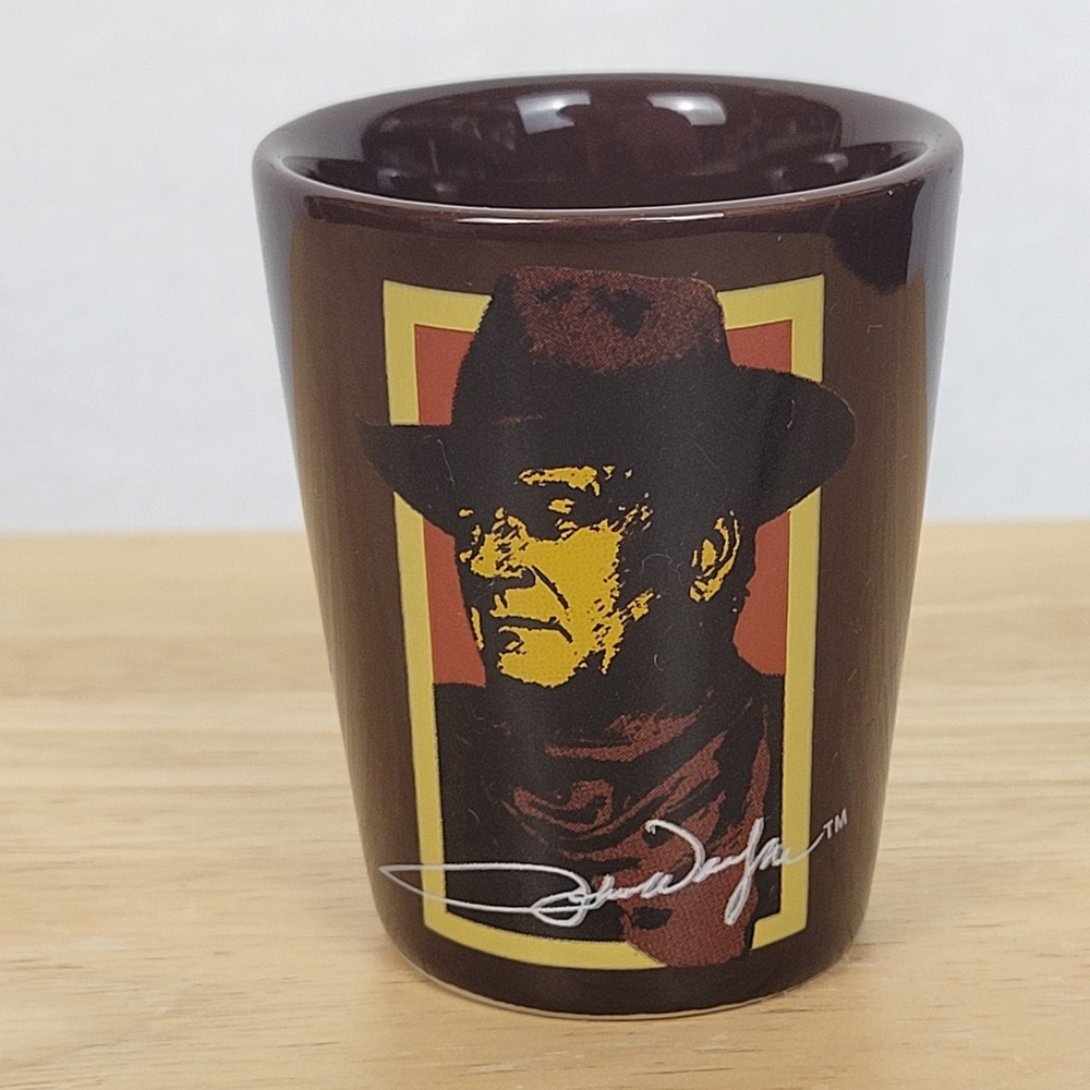 John‎ Wayne "The Duke" Quote Ceramic Shot Glass Vandor 2014